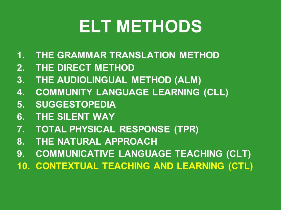 Direct and Grammar Translation Methods